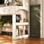 Bureau de coiffeuse polyvalent avec rangement massif