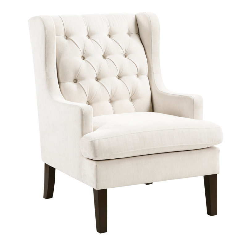 Fauteuil d'appoint beige d'une capacité de 300 lb avec un tissu de siège rembourré en mousse et un poids de 300 lb, Beige