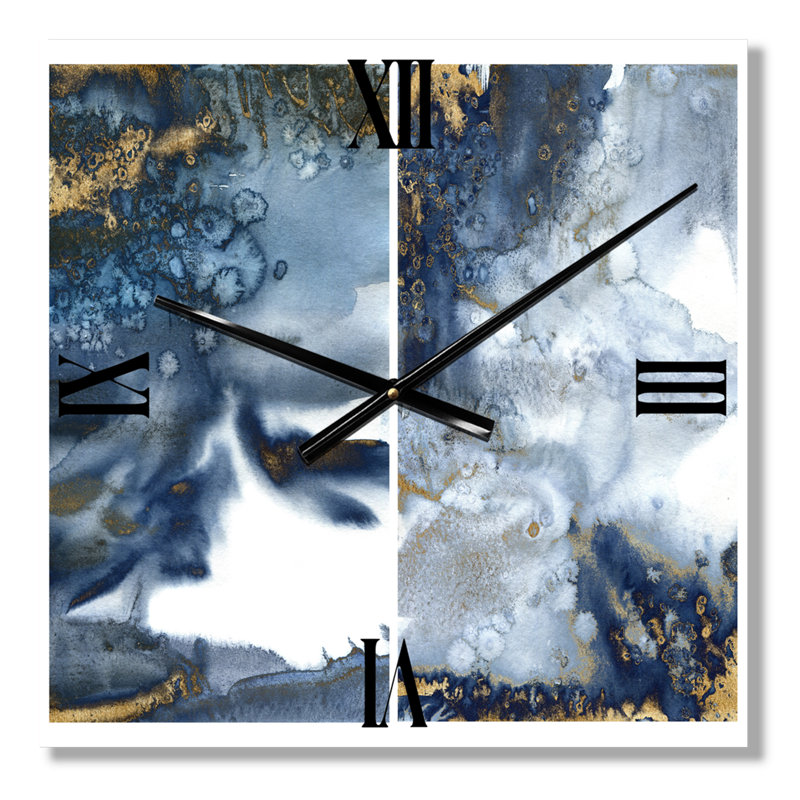 Horloge murale Abstract Waves IV, Très grand