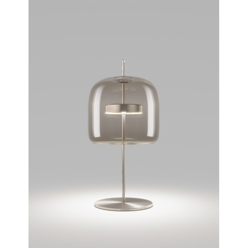 Jube Table Lamp G Smoky Transparent Matt Black 2 L3415 Ul, 22" H x 10" W x 10" D, Smoky Transparent, Matte Steel