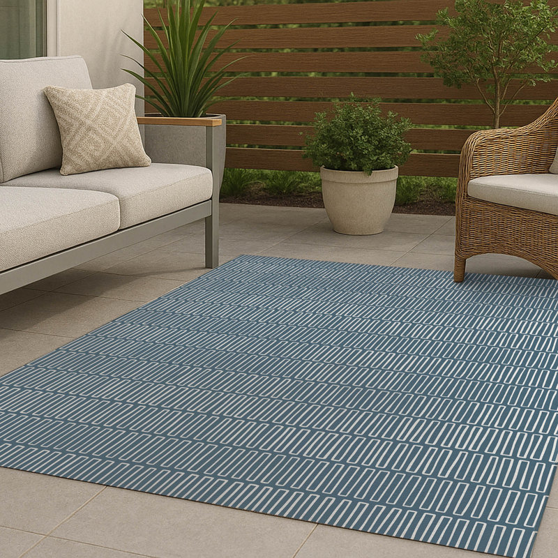 Tapis d'extérieur antidérapant Block Maze, Rectangulaire 3 pi x 5 pi