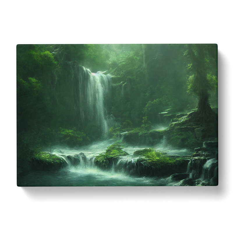 Traditional Waterfall - Wrapped Canvas Print, 50cm H x 76cm W x 3cm D