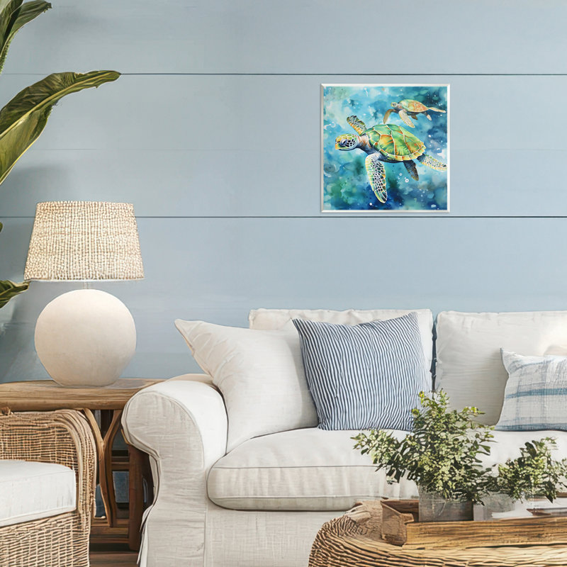 Plaque murale deux tortues, design par LSR Creative Studio
