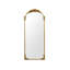 Miroir mural rétro arqué or rétro - miroir décoratif de style antique français orné, grand miroir de meuble-lavabo arqué pour entrée, cheminée, salon ou chambre à coucher, fixé au mur ou incliné-678059852-685518951