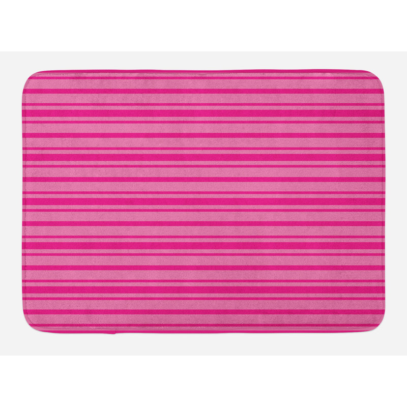 Tapis de bain rose rose chaud rose chaud horizontal