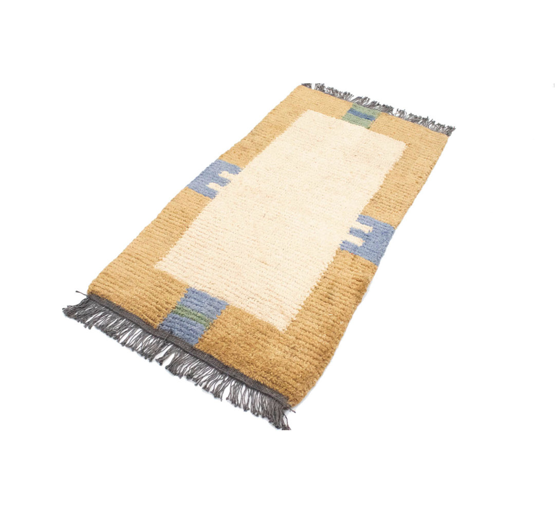 Gamelin Hand Hooked Beige Indoor/Outdoor Rug