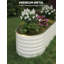 Lit de jardin surélevé en métal pour l'extérieur avec bordure de sécurité Boîte à fleurs ovale en métal pour planter des légumes-254289177-254289178