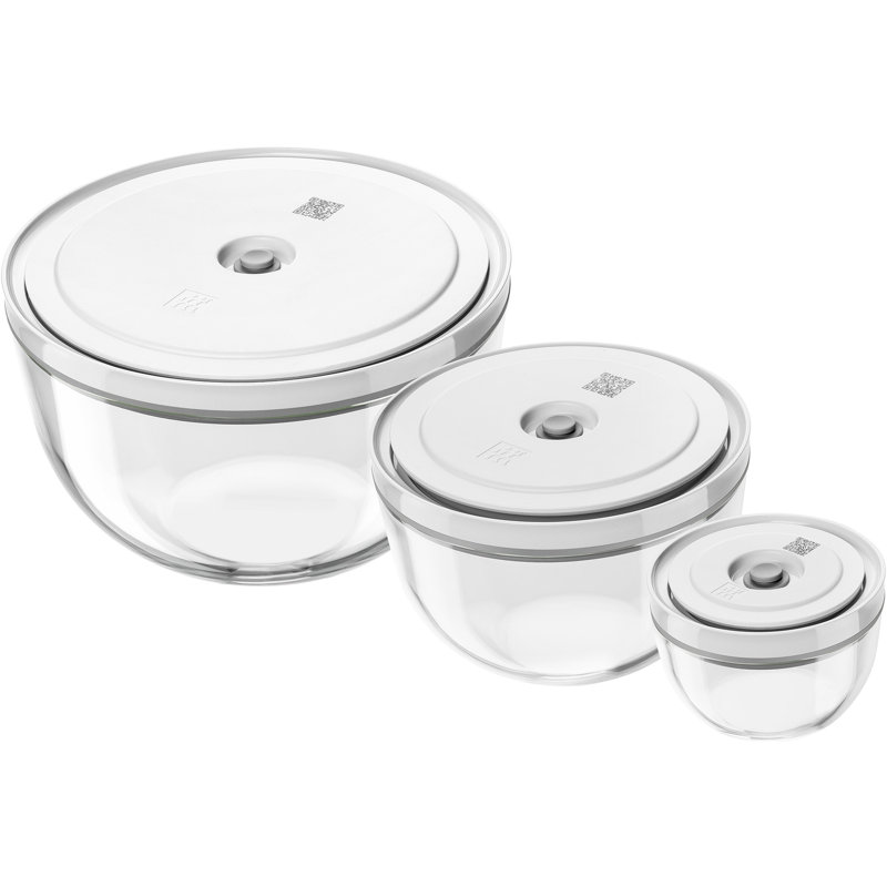 Ensemble de 3 bols à vide en verre ZWILLING Fresh & Save BOWLS