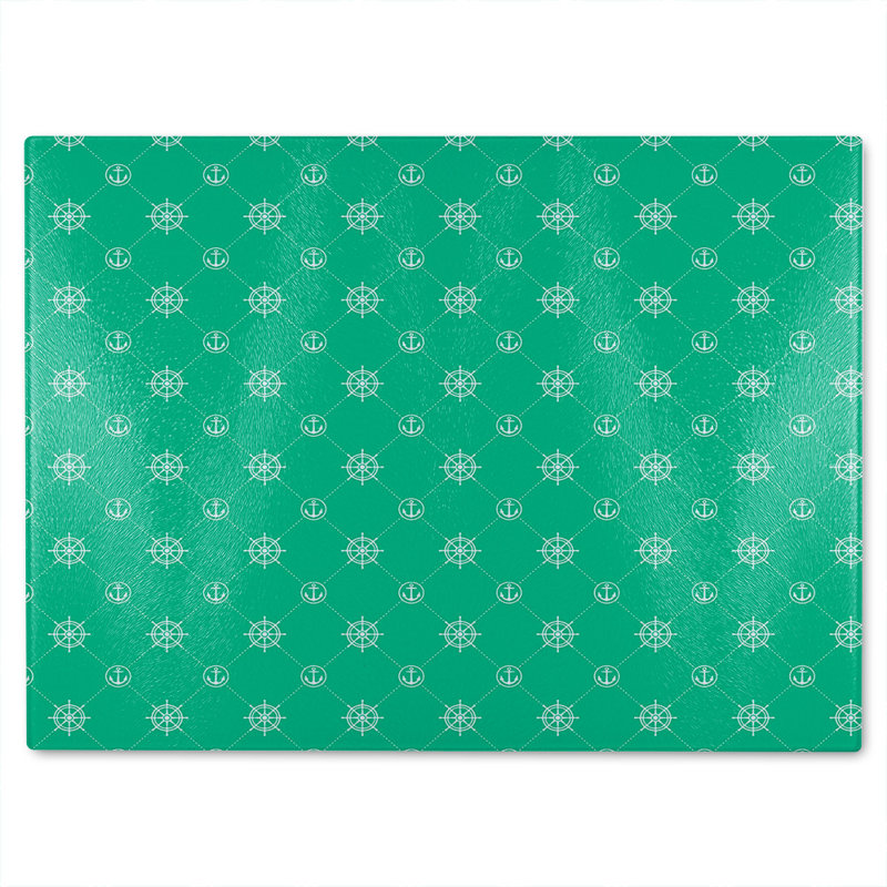 Nautical Elements Glass Chopping Board