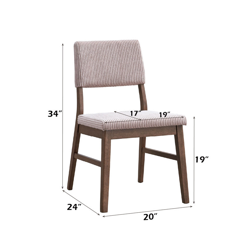 Chaise d'appoint en velours côtelé et finition Seda, Mauve