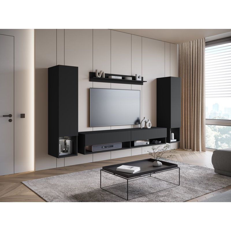 TV Stand for TVs up to 77", Black