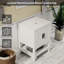 Base de meuble-lavabo simple 24 po seulement, lavabo vasque non inclus, tablette ouverte