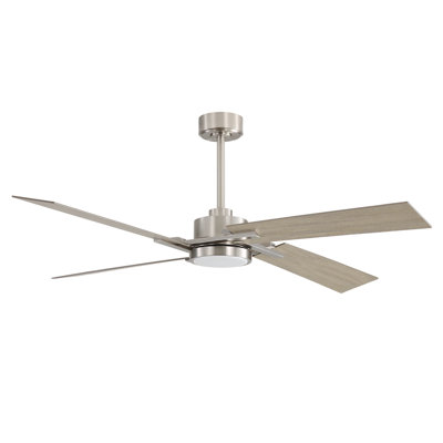 72" 4-Blade DC Motor Ceiling Fan with LED Light and Remote