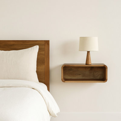 10.00cm W Solid Wood Bedside Table