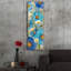 Art mural en verre Sunkissed Blue and White Flowers 1 'par Silvia Vassileva-1040005653