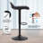 Black Standing Desk Stool, Height Adjustable Standing Desk Chair, Ergonomic Sit Stand Stool With Footrest, 360° Swivel Leaning Stools For Office Home-1328489934