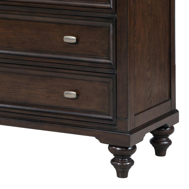 5-Drawer Chest Of Drawers Dark Oak