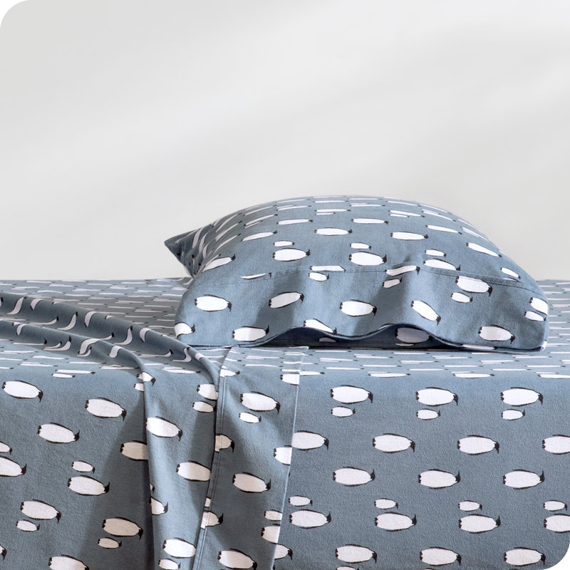 Ensemble de literie en flanelle 100 % coton, Ensemble de draps pour lit simple avec un drap-hou