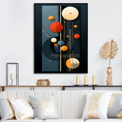«Retro Circular Minimalisme In Vintage I», reproduction sur toile géométrique moderne