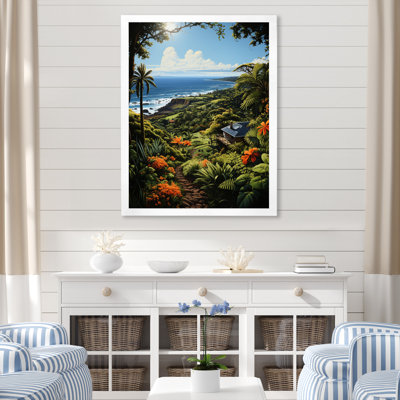 «Gundelinda Coastaltropical Tropical Paradise Pastoral I», reproduction sur toile