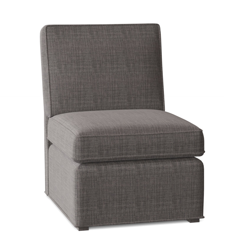 Nyssa Slipcovered Chair, Gray