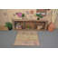Tapis Oushak, tapis Anatolian bruns, petits tapis de 3,2 x 3,2 pieds, tapis rétro, tapis turcs, tapis en laine