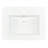 Rectangular Ceramic Single Hole Bathroom Sink