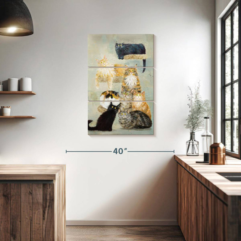 Brampt The Haynes Cats, 38" H x 24" W