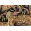 Tapis oriental ivoire / bleu en laine noué à la main 4 pi x 6 pi 1 po Oriental