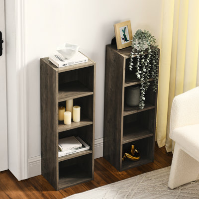 Multi-Functional Bookcase, 8 Media Tower Rack For Home, Adjustable Shelves, Strong And Stable Structure Rack, Home Office Bookcase With Structure, Easy To Assemble Clean