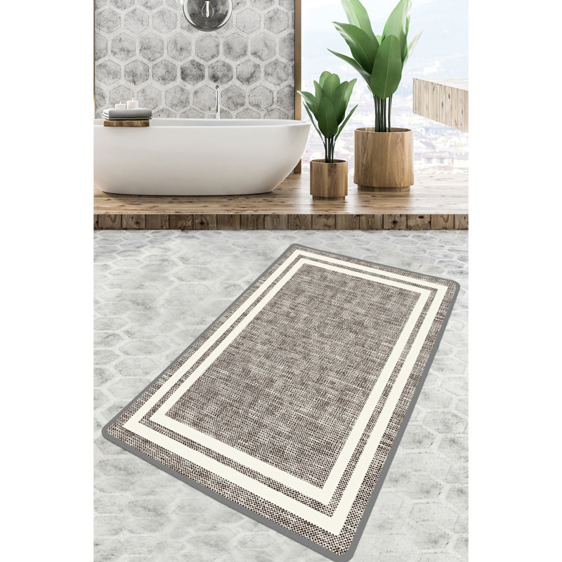 Antibacterial Bathmat, 100% Polyester, 31.5 x 39.4 inches | Non-Slip Underside, 0.4 in Pile Height, 700 g/m² | Machine Washable, Easy Care, Soft & Durable | Perfect for Bathroom Safety & Comfort