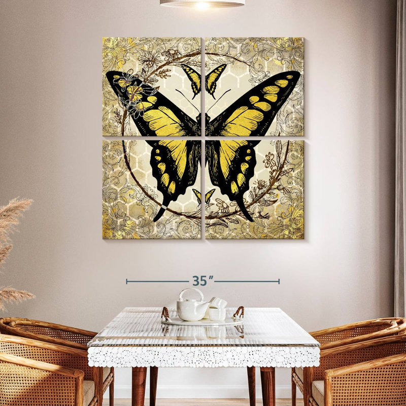 Abeille papillon Brampt II, H 45 po x l 45 po