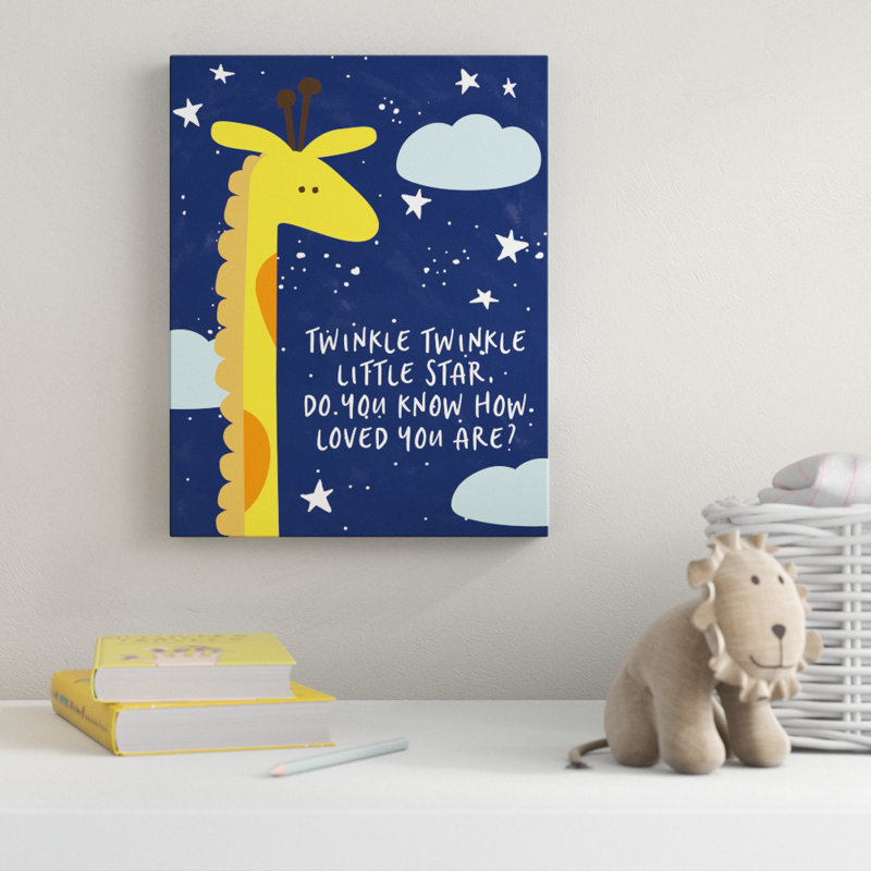 « twinkle twinkle little star », art sur toile