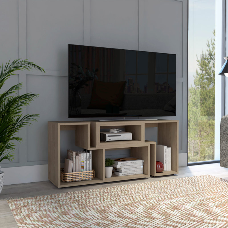 Kyli Unfinished TV Stand for TVs up to 60", Beige