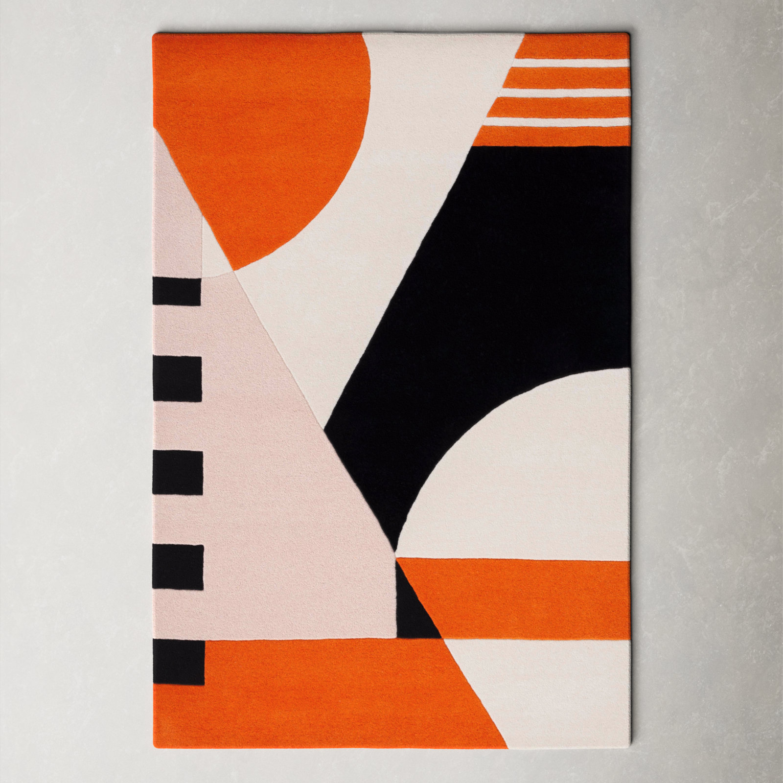 Hiro Rd863 Area Rug In Ivory / Rust, Rectangle 8' x 10'