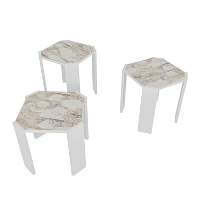 Lori 3 Piece Coffee Table Side Table