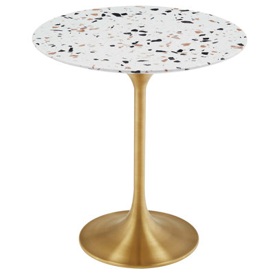 Modway Lippa 20" Round Terrazzo Side Table