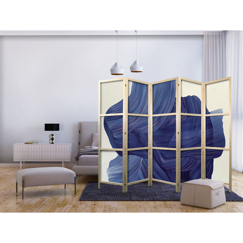 171cm H Solid Wood Folding Room Divider, 5, 171cm H x 225cm W x 1.2cm D