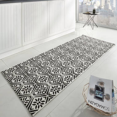 Hanse Home Patchwork Kitchen Läufer - Küchenläufer mit Motiv Teppich  Rutschfest für Küche Flur - 67x180cm