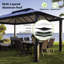 Pavillon de jardin en aluminium Santa Monica-93776339