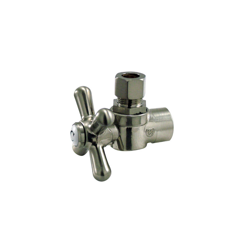 Quarter Decorative Turn Valve, Brushed Nickel