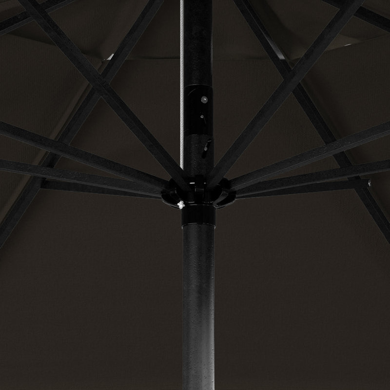 Parasol de marché en aluminium 7,5 pi avec manivelle et inclinaison Pacifica, Toile performance moka
