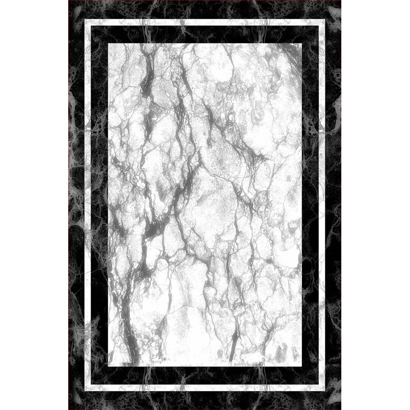 Premium Woven Area Rug, 5.2 x 7.5 Feet, 100% Polyester, Antibacterial, Non-Slip PVC Underside | 3D Digital Printed Design, 0.3 in Pile Height | Machine Washable, Ideal for Living Room & Bedroom Decor