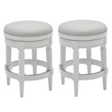 Mehar Swivel Backless Bar & Counter Stool