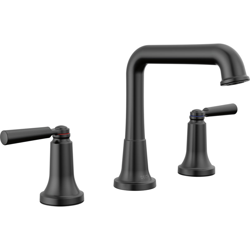 Robinet pour salle de bain Saylor, Noir mat