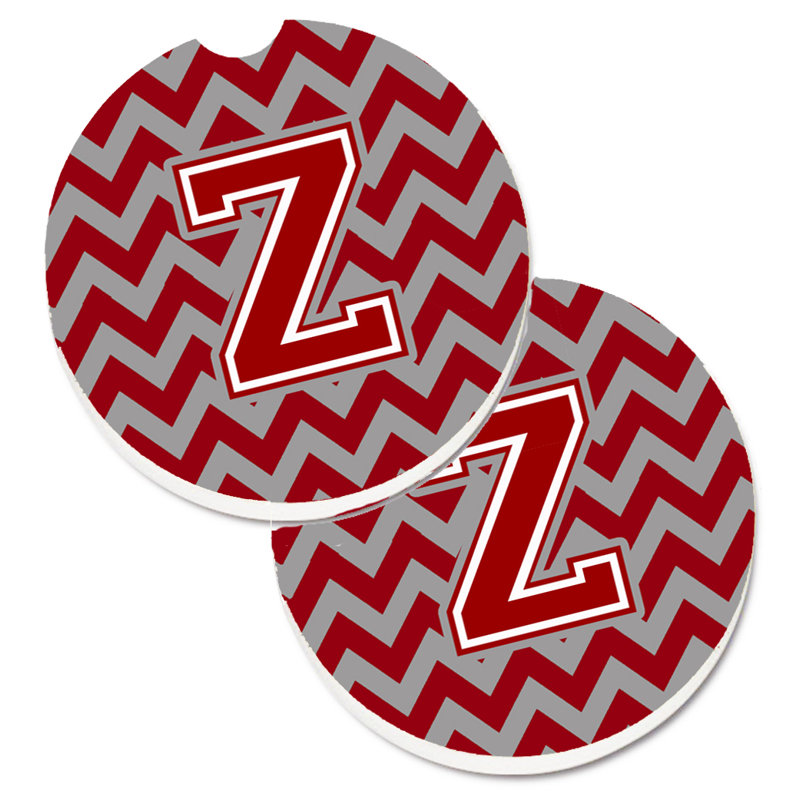 Sous-verre pour voiture, Z, Marron / blanc
