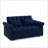 Loveseats Sofa Bed With Pull-Out Bed,Adjsutable Back-Blue