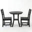 Ensemble bistro 3 pièces avec table ronde et 2 chaises