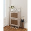 Étagère à chaussures à 2 niveaux pour vestibule - Organisateur de rangement pour chaussures stable et spacieux, conception facile d'accès, pouvant contenir jusqu'à 12 paires