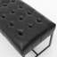 130cm Wide Genuine Leather Bench Tufted Iron Frame -1314316922
